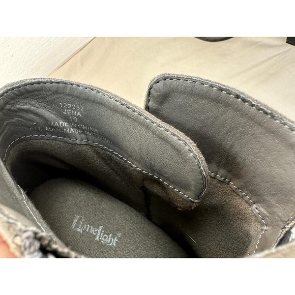 Limelight Jena Faux Suede Tan Ankle Booties, Gray. Size: 10 - Picture 16 of 16